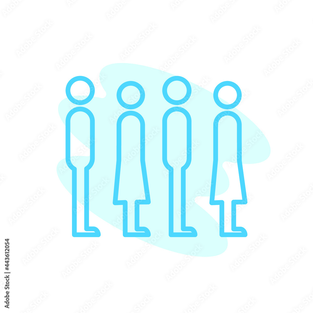 Illustration Vector graphic of queue icon template Illustration Vector graphic of queue icon template