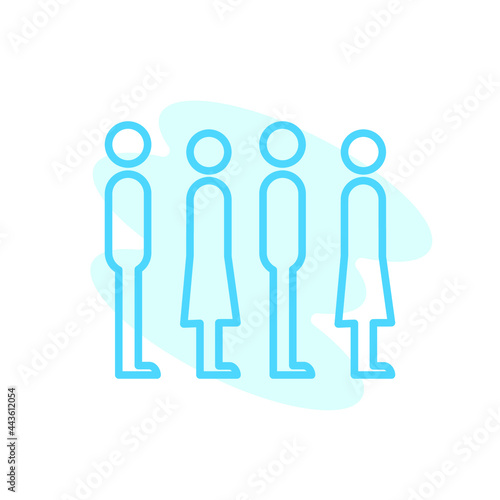 Illustration Vector graphic of queue icon template