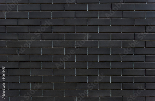 Black brick wall textured background