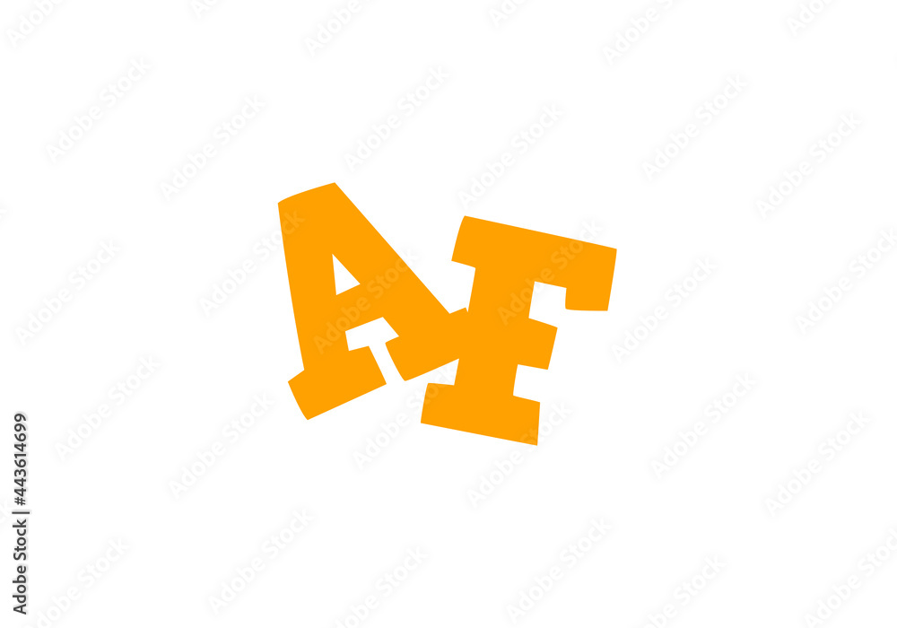 this is creative text latter AF logo this is creative text latter AF logo