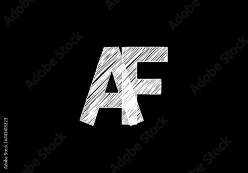 this is creative text latter AF logo