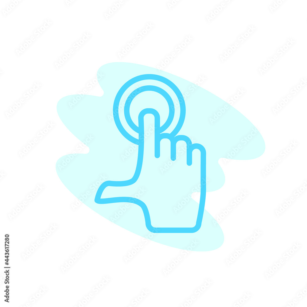Illustration Vector graphic of touch screen icon template Illustration Vector graphic of touch screen icon template