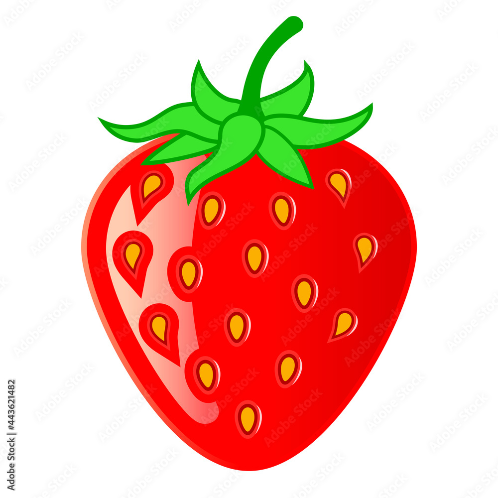 Strawberry vector cartoon