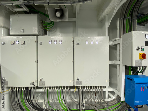 Engine Generator and Engine Control Room of Fishing Vessel Ship