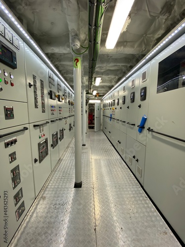 Engine Generator and Engine Control Room of Fishing Vessel Ship