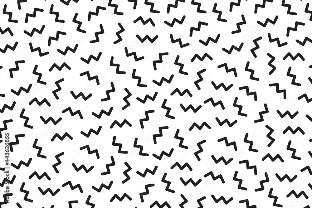 Memphis abstract pattern on white background. Eps10 vector