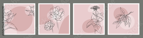 Set of vector backgrounds w...