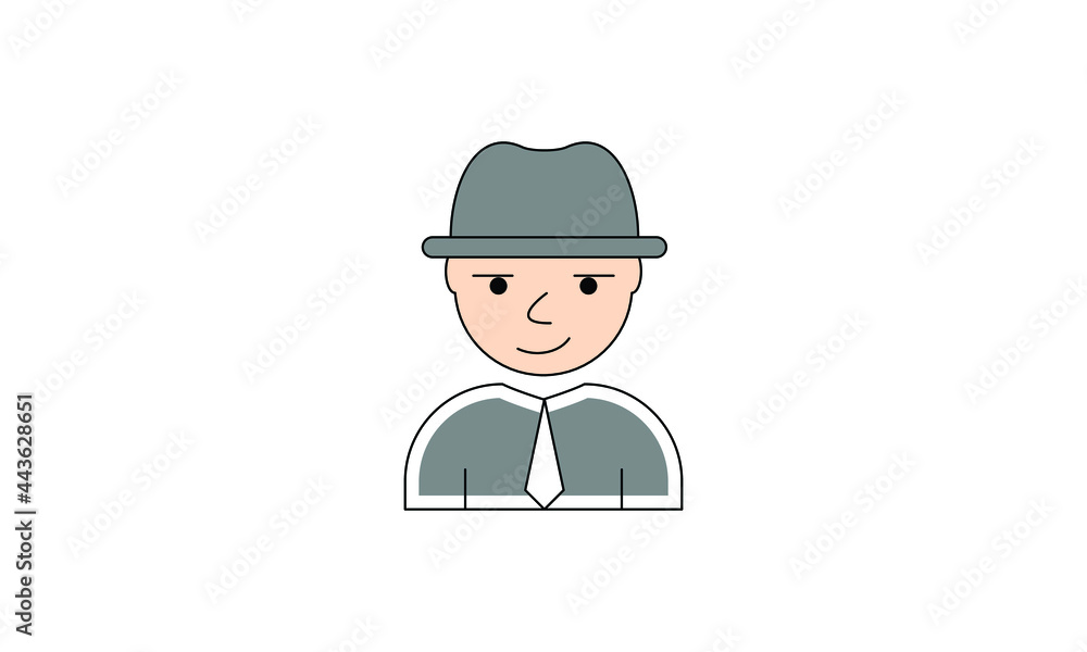 avatar people vector person flat user business icon symbol character illustration 