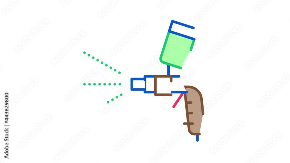 Engine Repair Icon Animation. color Engine Repair animated icon on white background Engine Repair Icon Animation. color Engine Repair animated icon on white background