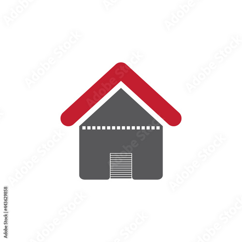 Flat house icon. flat style vector illustration