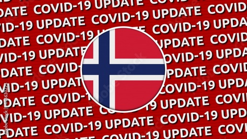 Norway Circle Flag and Covid-19 Update Titles - 3D Illustration fabric texture Free Download Norway Circle Flag and Covid-19 Update Titles - 3D Illustration fabric texture - GFXLoad