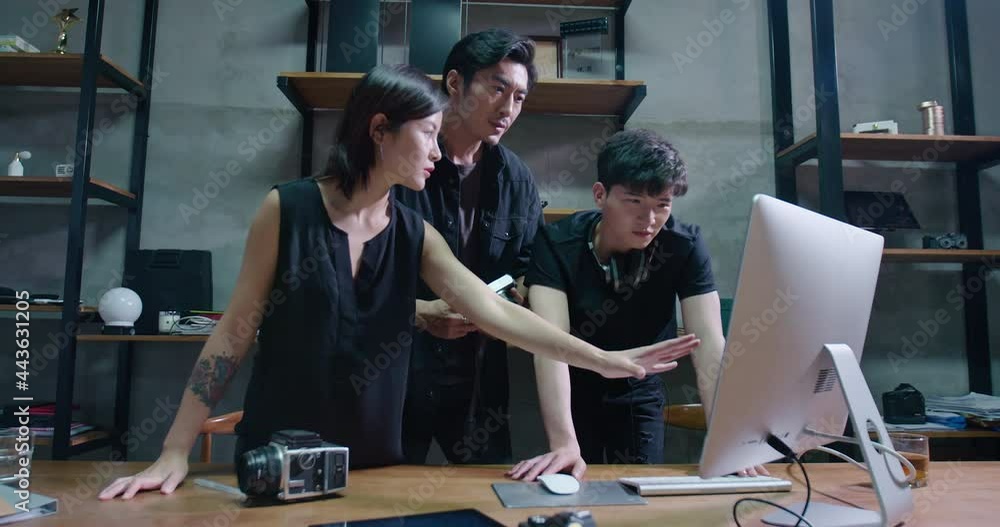 Photographers working in studio,4K Photographers working in studio,4K