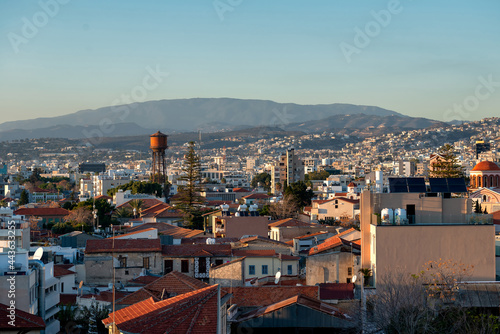 Panoramic view of Limassol, Cyprus. Old town.