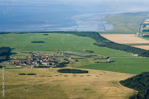 Dutch landscapes from out of a plane photo