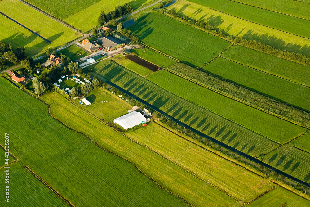 Dutch landscapes from out of a plane
