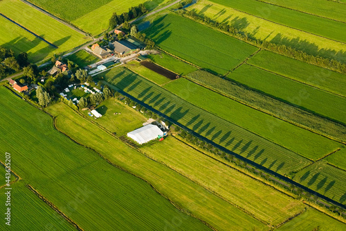 Obraz na płótnie Dutch landscapes from out of a plane w salonie