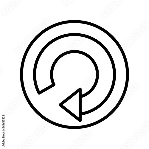 Arrow Outline Vector Icon Design