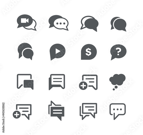Bubble Icon Set -- Utility Series