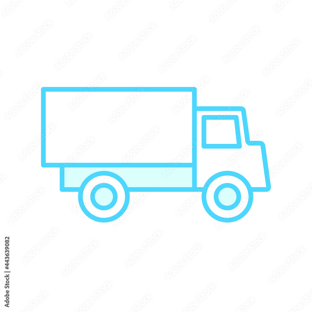 Illustration Vector graphic of truck icon template Illustration Vector graphic of truck icon template