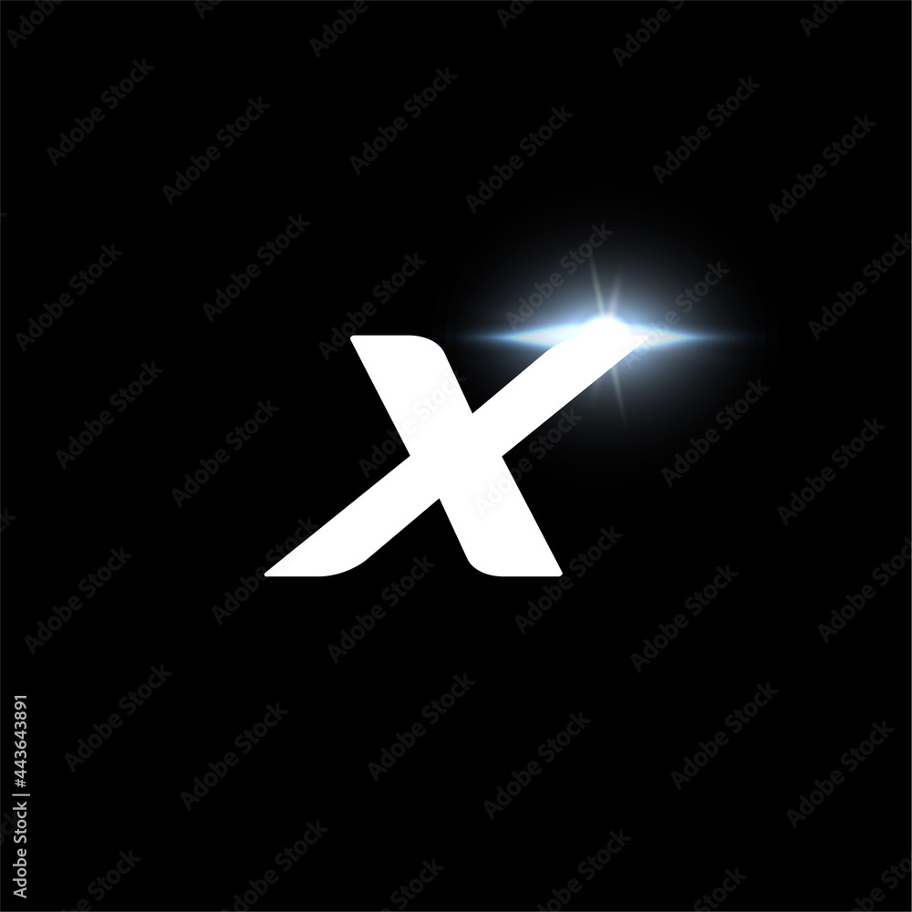 X letter logo, bold italic letter for automotive, speed race, sport label design and dynamic monogram. Vector logotype design X letter logo, bold italic letter for automotive, speed race, sport label design and dynamic monogram. Vector logotype design