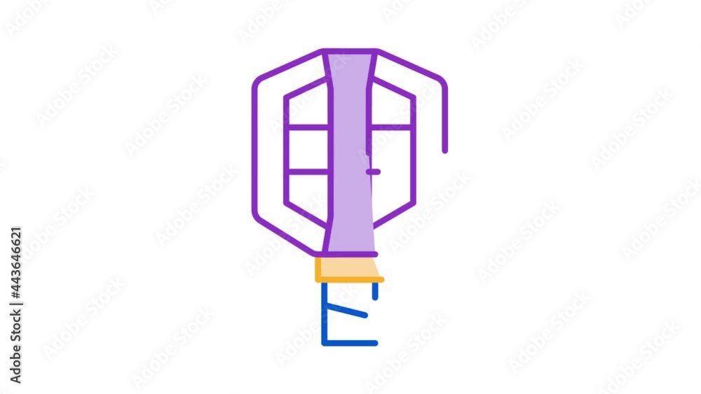 Bicycle Pedal Icon Animation. color Bicycle Pedal animated icon on white background Bicycle Pedal Icon Animation. color Bicycle Pedal animated icon on white background