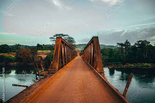 Photography bridge over lake