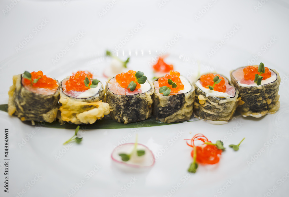 sushi with salmon sushi with salmon