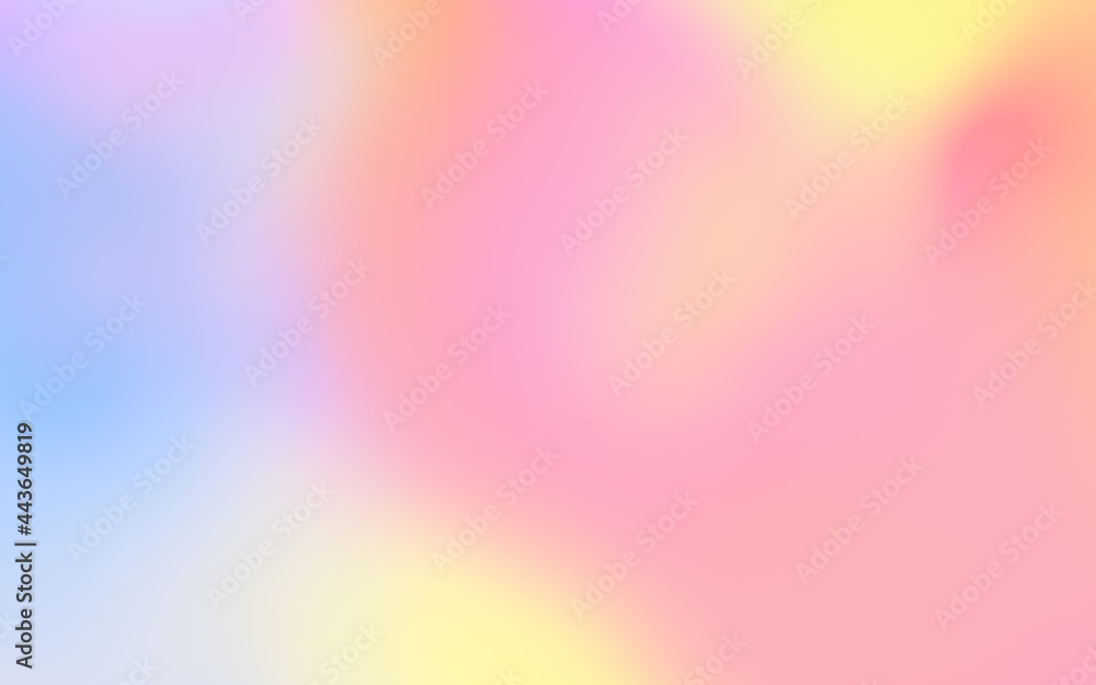 Abstract rainbow soft cloud background in pastel colorful gradation.