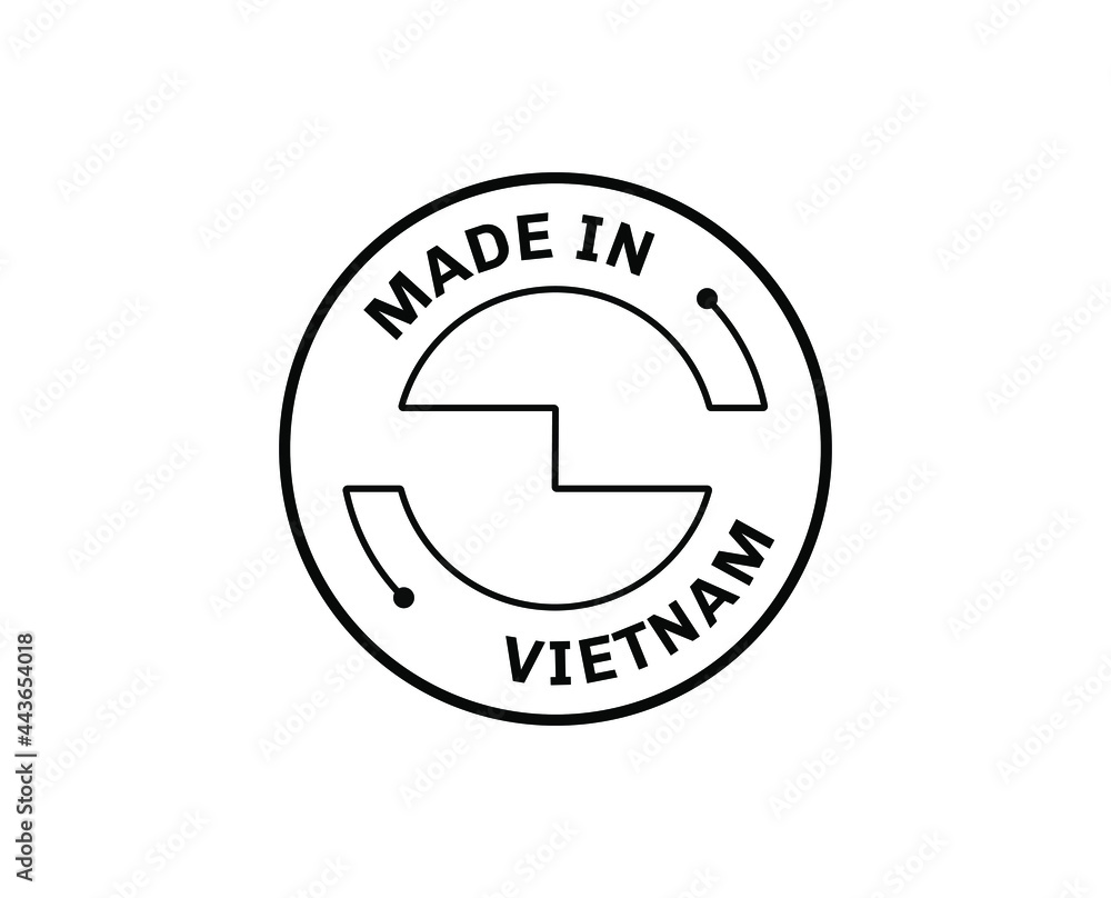 Made in Vietnam for label, stickers, badge Made in Vietnam for label, stickers, badge