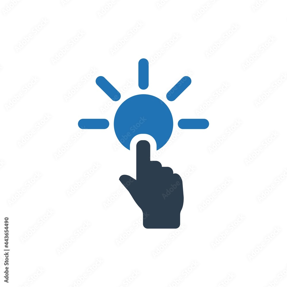 Obraz premium Fingerprint touch icon