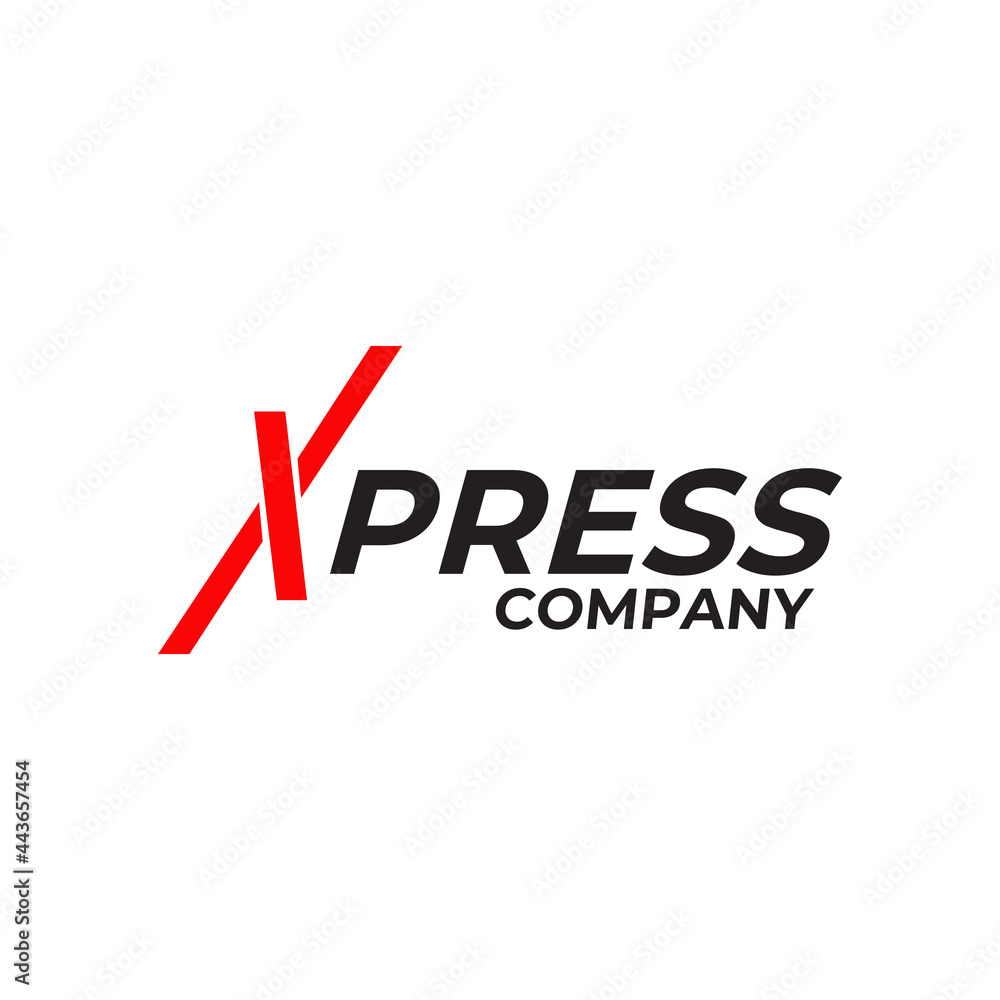 Expedition and logistic company logo design with using Express word
