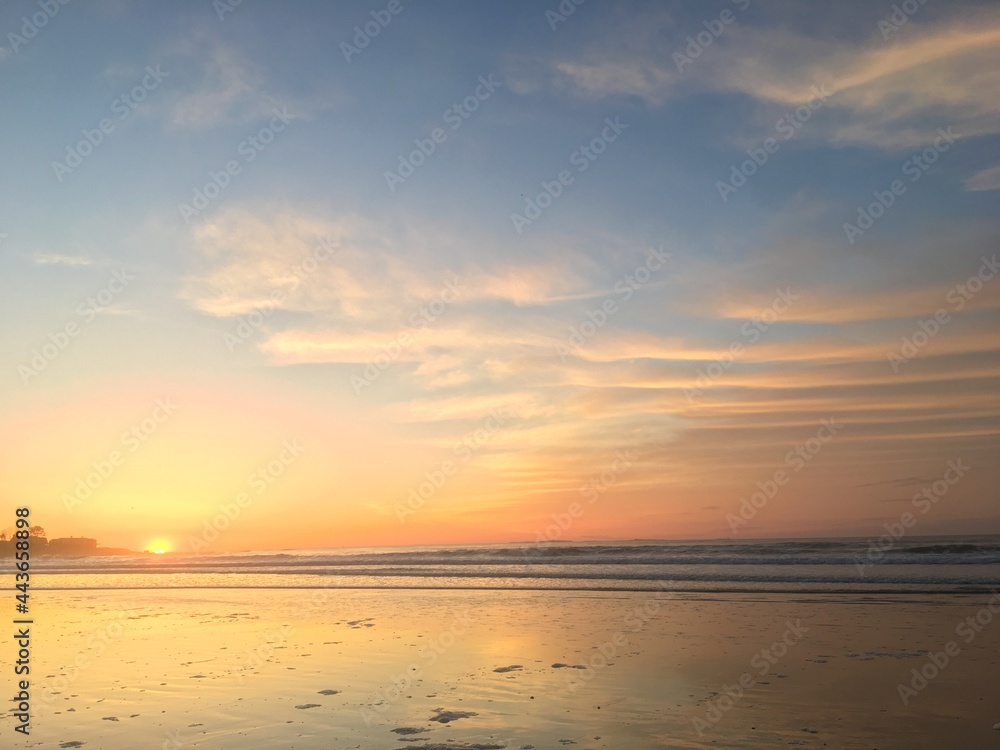 Sunrise on the beach 