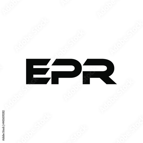 EPR letter logo design with white background in illustrator, vector logo modern alphabet font overlap style. calligraphy designs for logo, Poster, Invitation, etc. © Aftab
