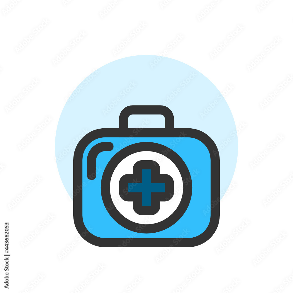 Bag , Hospital filled outline icon. Bag , Hospital filled outline icon.