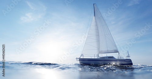 Sailing yacht on the ocean © Photocreo Bednarek