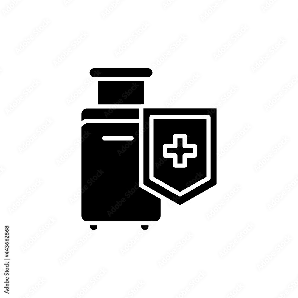 Safe travel line icon. Isolated vector element. Safe travel line icon. Isolated vector element.