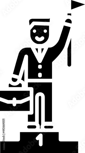 Career Icon. Business Motivation concept icon style 