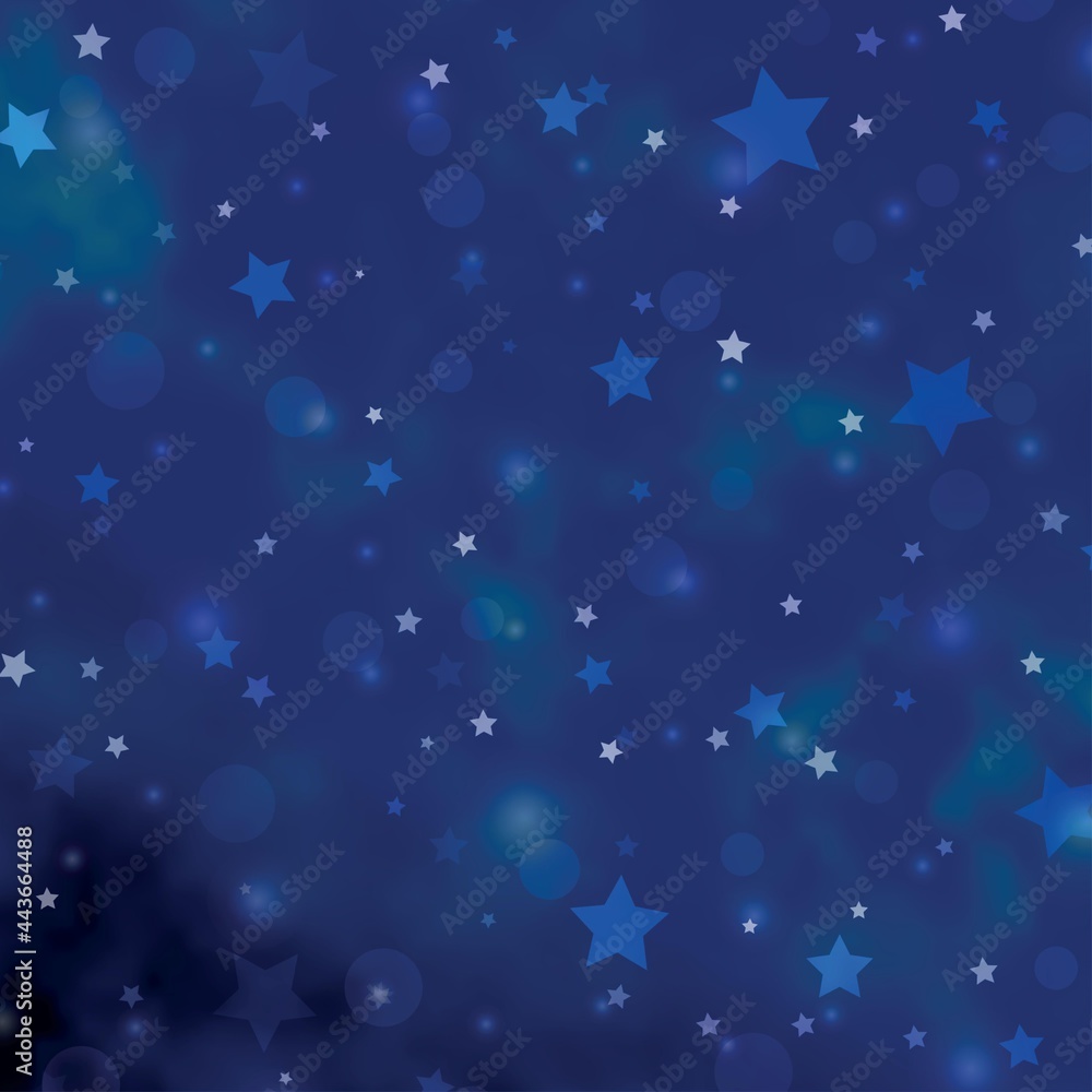 Light BLUE vector pattern with circles, stars. Light BLUE vector pattern with circles, stars.