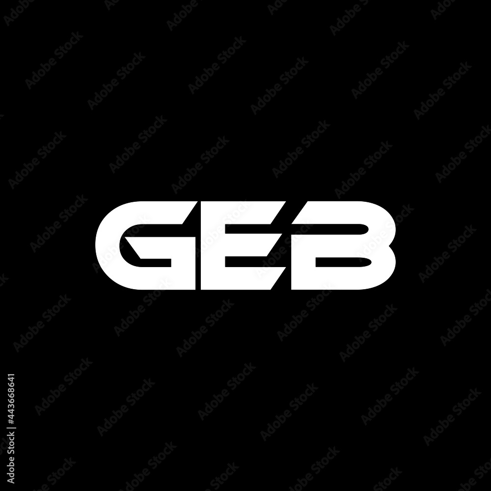 GEB letter logo design with black background in illustrator, vector logo modern alphabet font overlap style. calligraphy designs for logo, Poster, Invitation, etc. GEB letter logo design with black background in illustrator, vector logo modern alphabet font overlap style. calligraphy designs for logo, Poster, Invitation, etc.