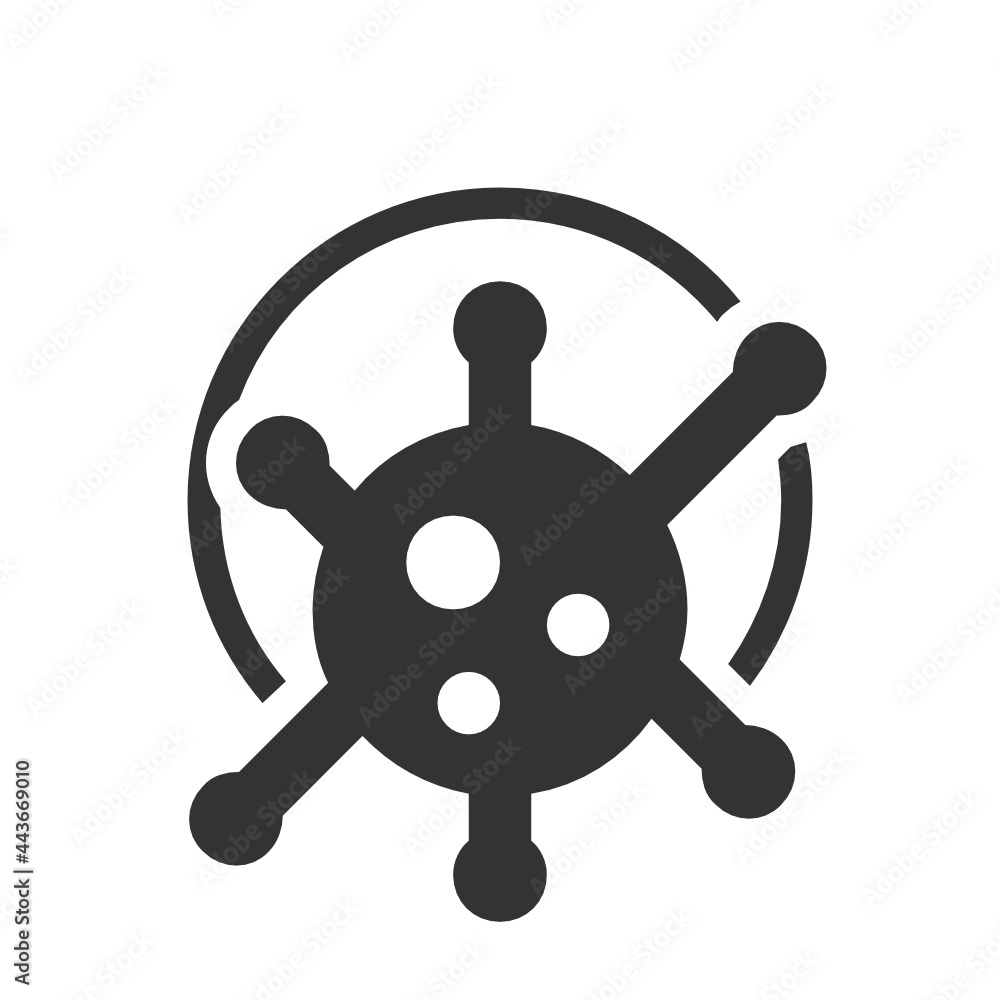 Obraz premium Disease , Hospital solid icon.