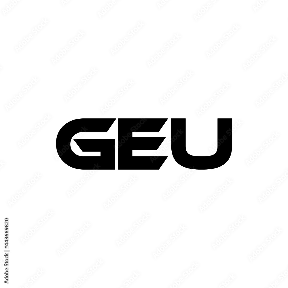 GEU letter logo design with white background in illustrator, vector logo modern alphabet font overlap style. calligraphy designs for logo, Poster, Invitation, etc. GEU letter logo design with white background in illustrator, vector logo modern alphabet font overlap style. calligraphy designs for logo, Poster, Invitation, etc.