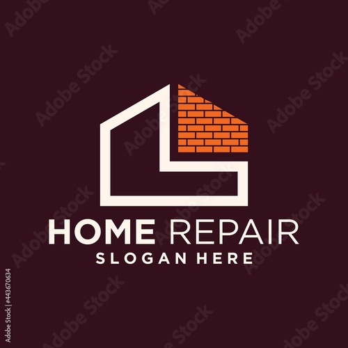 Home repair logo design templates home improvement 