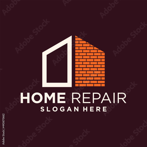 Home repair logo design templates home improvement 