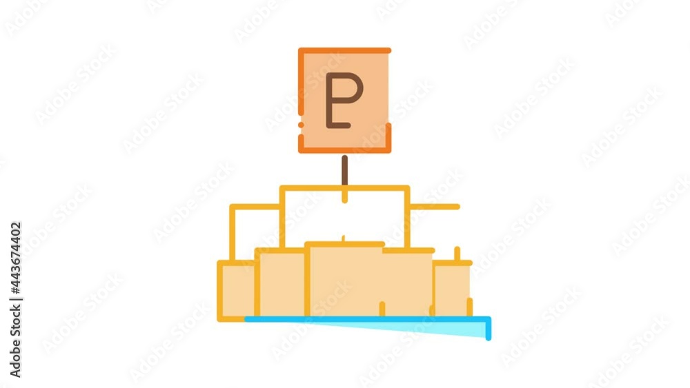 pieces of butter holding letter b animated icon on white background pieces of butter holding letter b animated icon on white background