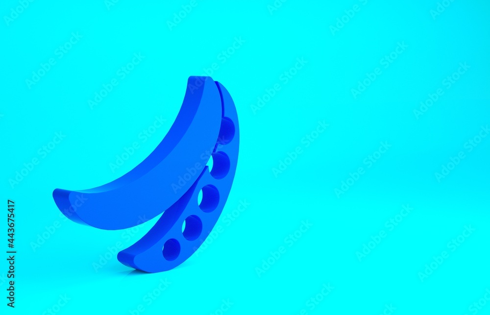 Blue Green peas icon isolated on blue background. Minimalism concept. 3d illustration 3D render Blue Green peas icon isolated on blue background. Minimalism concept. 3d illustration 3D render
