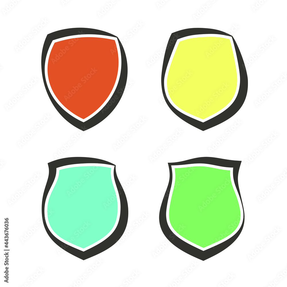 Protect guard shield plain line concept. Outline shield badge. Safety icon set. Privacy banner kit. Security label. Flat style protect sticker symbol shape. Safeguard simple sign. linear pictogram Protect guard shield plain line concept. Outline shield badge. Safety icon set. Privacy banner kit. Security label. Flat style protect sticker symbol shape. Safeguard simple sign. linear pictogram
