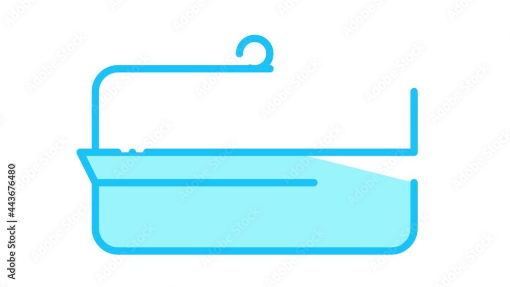 butter dish Icon Animation. color butter dish animated icon on white background butter dish Icon Animation. color butter dish animated icon on white background