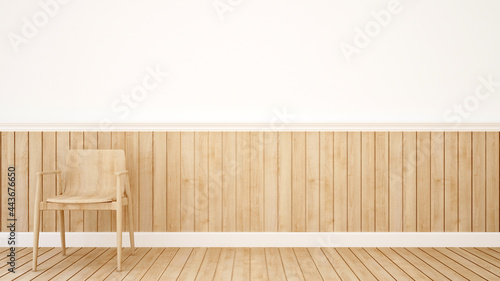 Interior design living space for showroom or coffee shop - 3D Rendering