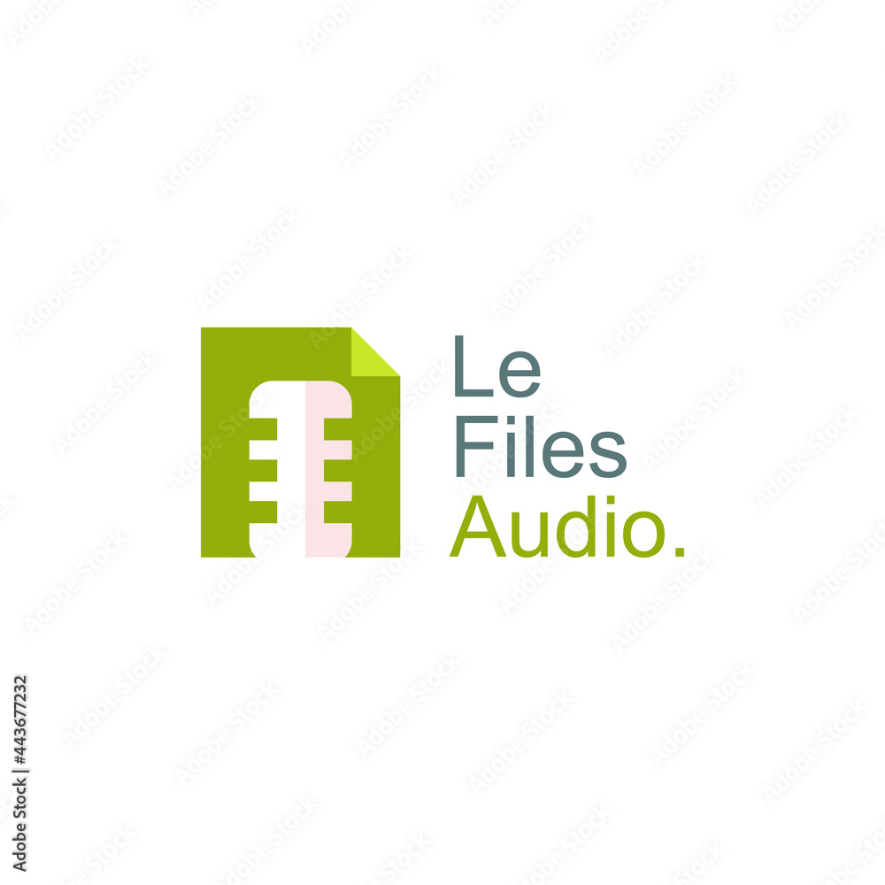 finance podcast logo design illustration