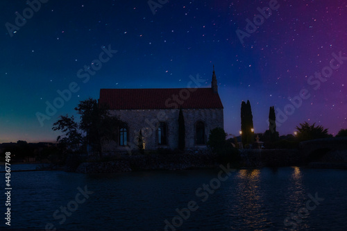 church in the night